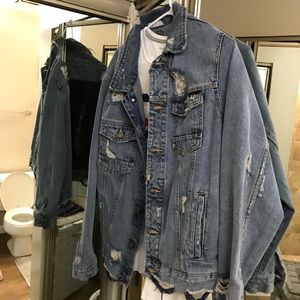 Zara Denim jacket and Hilfiger shirt